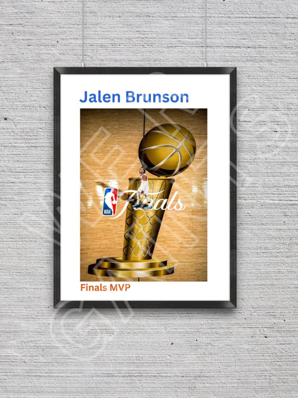 KNICKS NBA FINALS MVP Jalen Brunson 11x17 Art Print